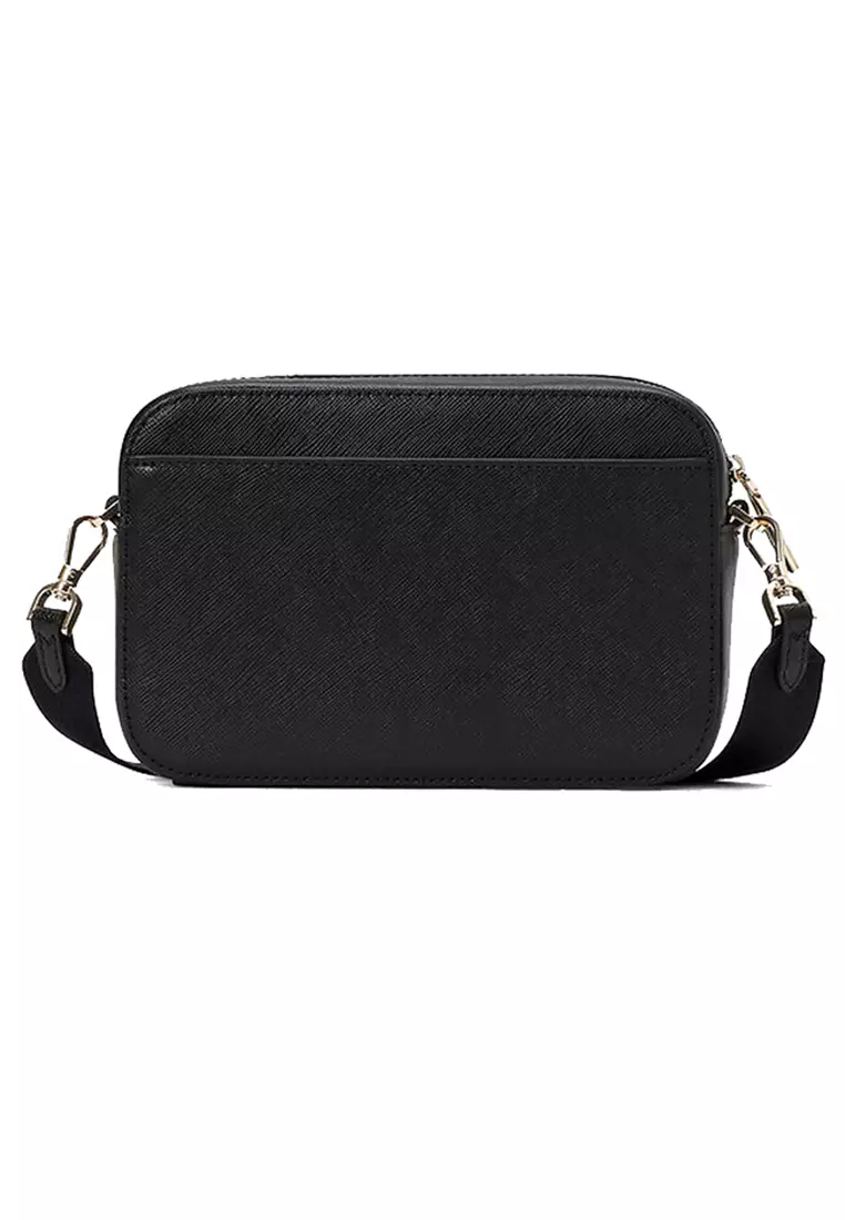Kate Spade Madison Saffiano Leather Mini Camera Bag Black KC584