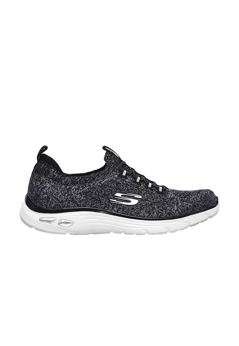 Skechers black empire d'lux trainers discount