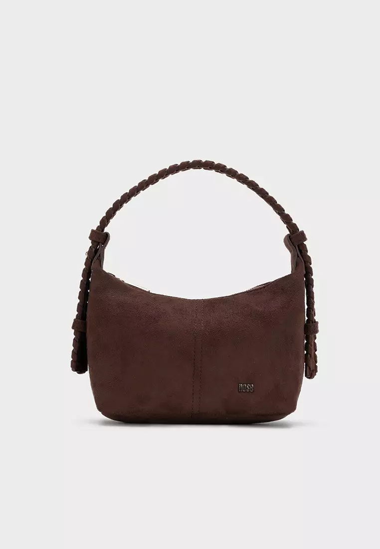 ADJUSTABLE STRAP TOTE BAG WITH WOVEN HANDLE 编织手柄托特包