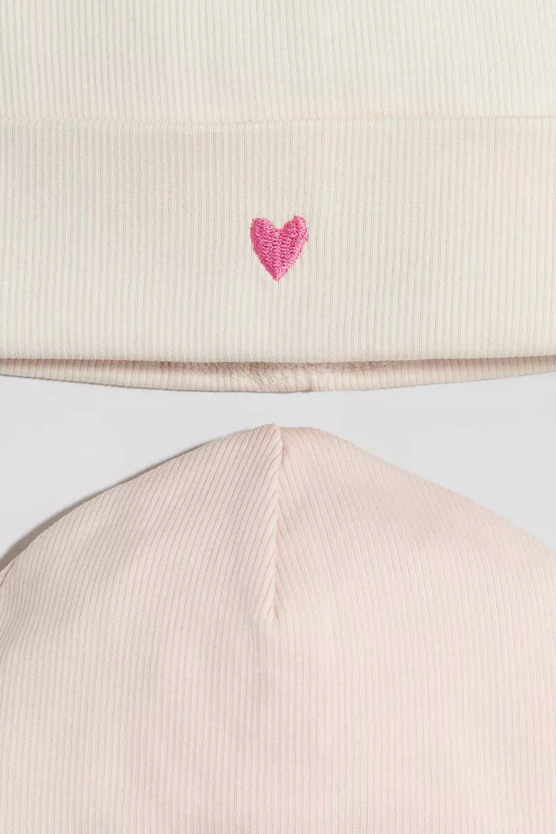2-pack cotton beanies