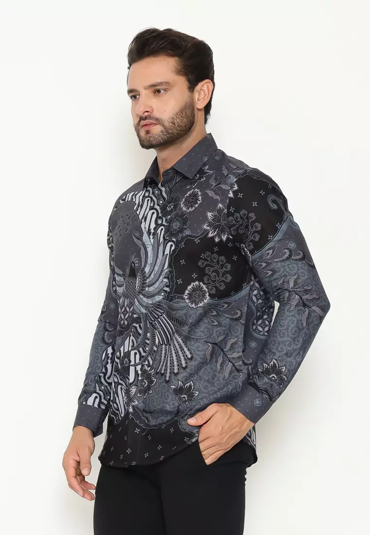 MAGINOT WIDYA Batik Pria Slim Fit Lengan Panjang