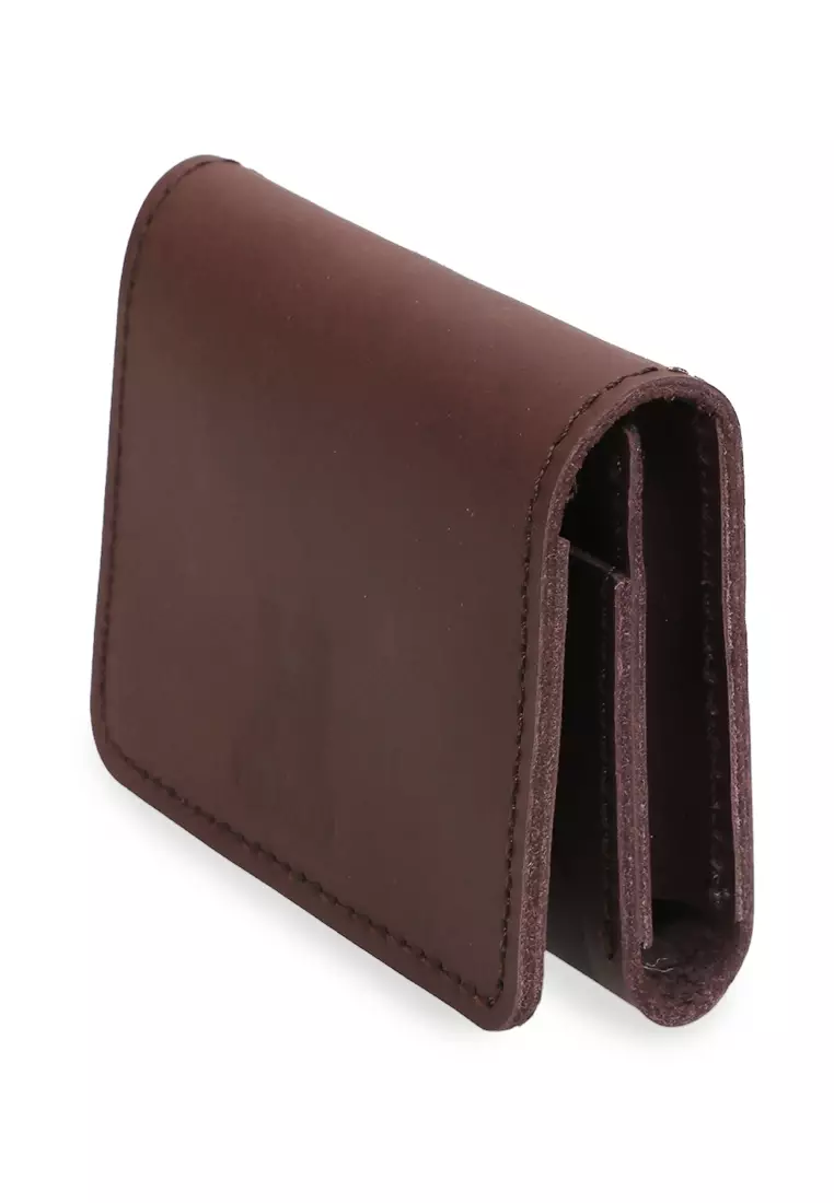 Zackly Card Holder Wallet Dompet Kartu Handmade Material Genuine Leather Kulit 027 ORIGINAL - BROWNCAN