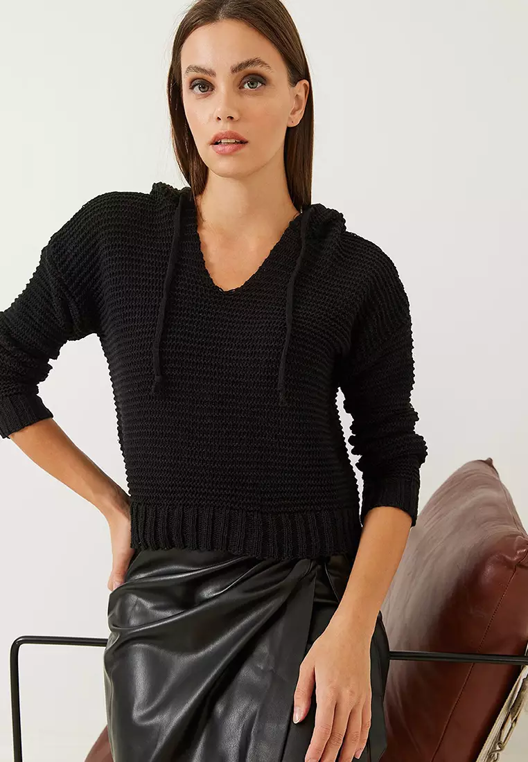 Women's Basic Hooded Sweater 85001023