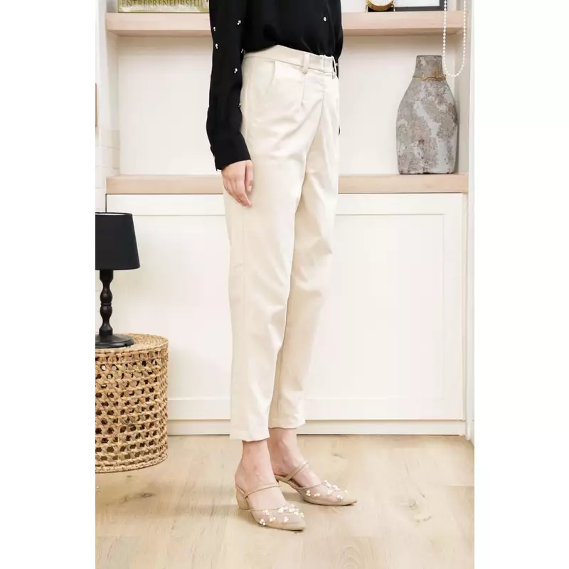 Klamby - Ivy Ankle Pants Egg Shell
