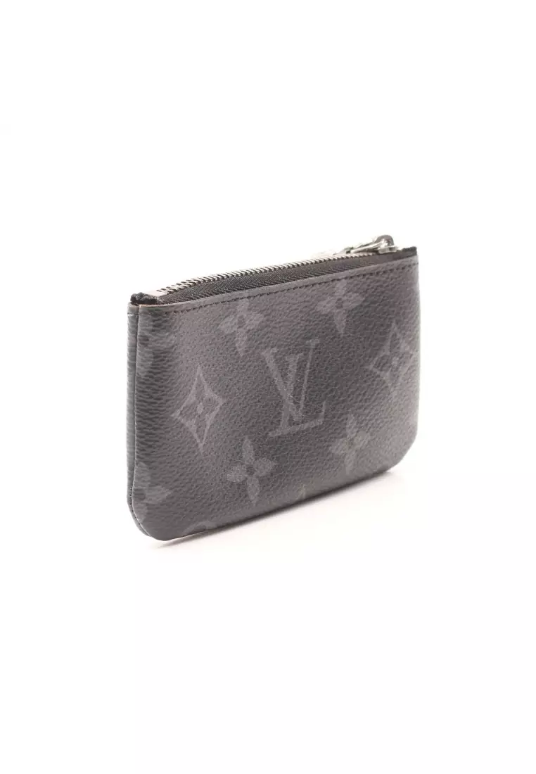 Buy Louis Vuitton Pre-loved LOUIS VUITTON pochette Kure monogram eclipse key  case coin purse PVC gray black with key ring Online