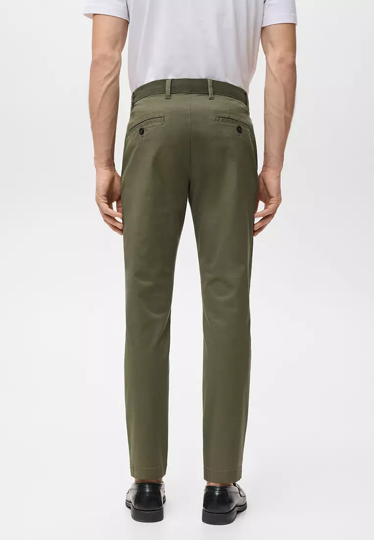 Pantalon Cropped Tapered Chino Pants