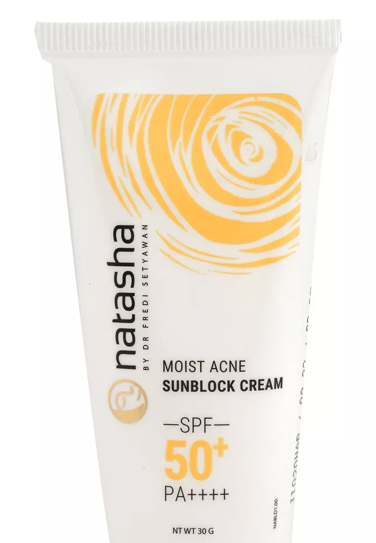 Natasha Moist Acne Sunblock Cream SPF 50+