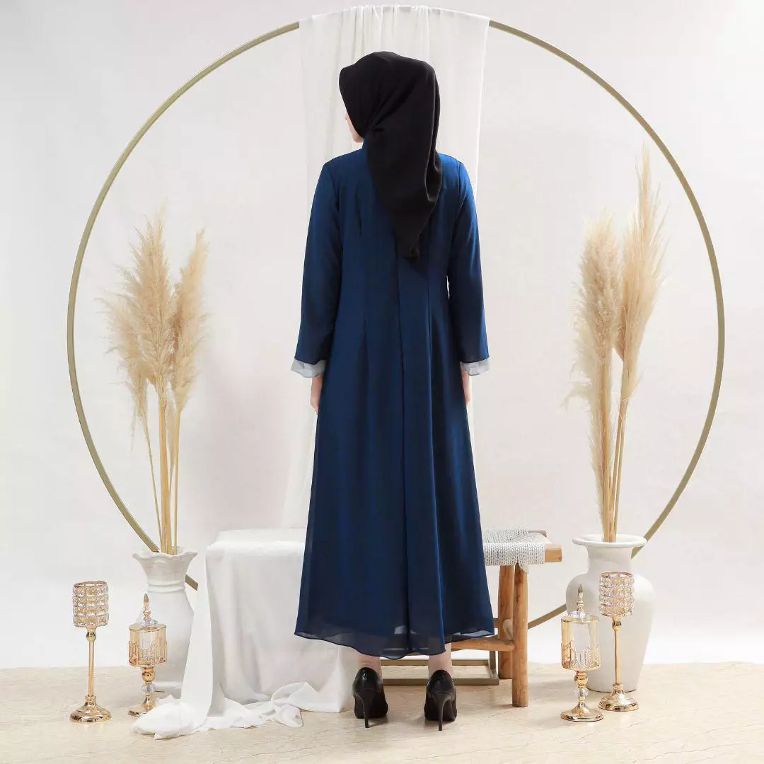 EPC Gamis Adele - Navy Grey - Embroidery Collection