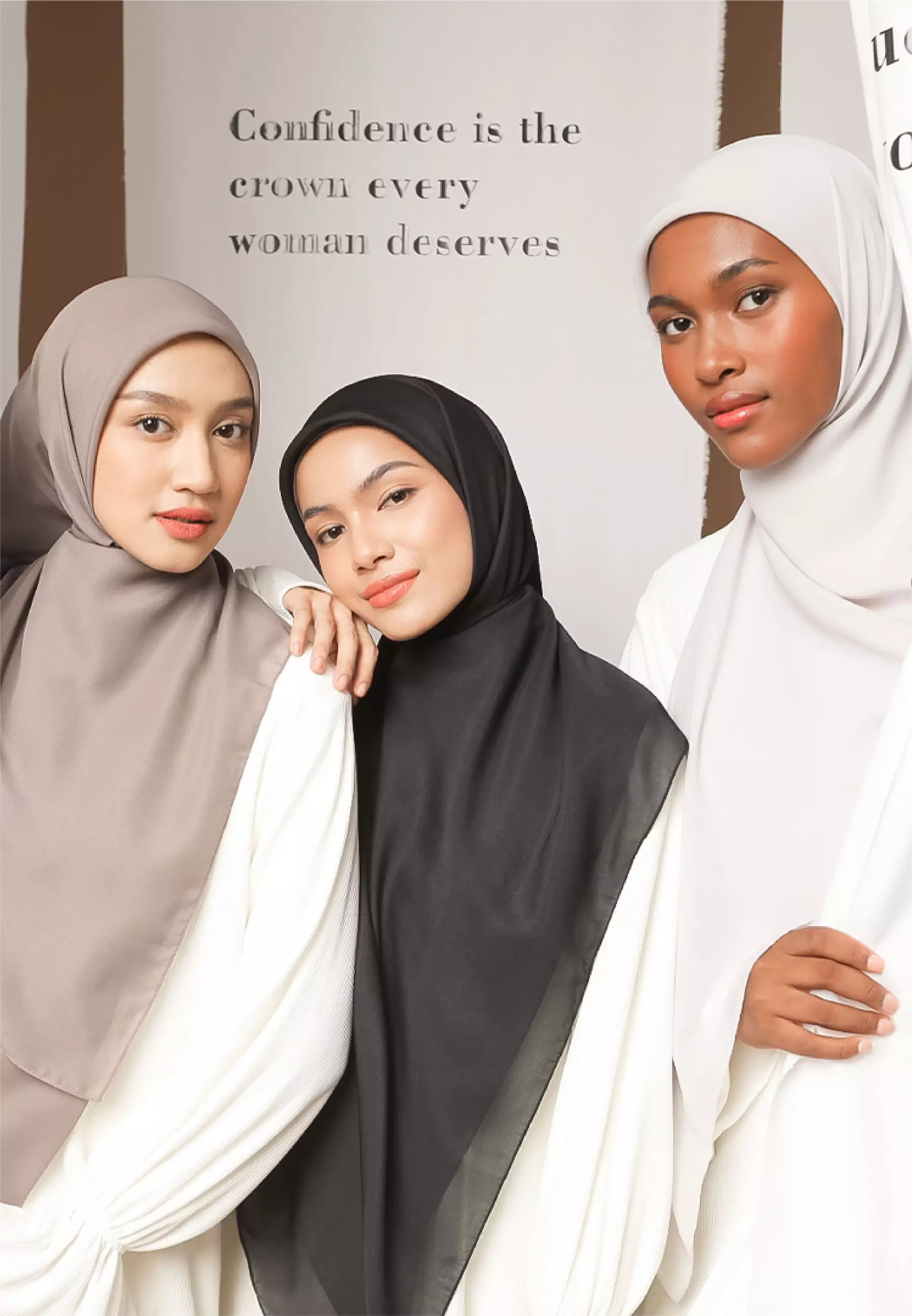 Polly Cotton Square Syari Dark Brown (Hijab Segiempat Bella Square)