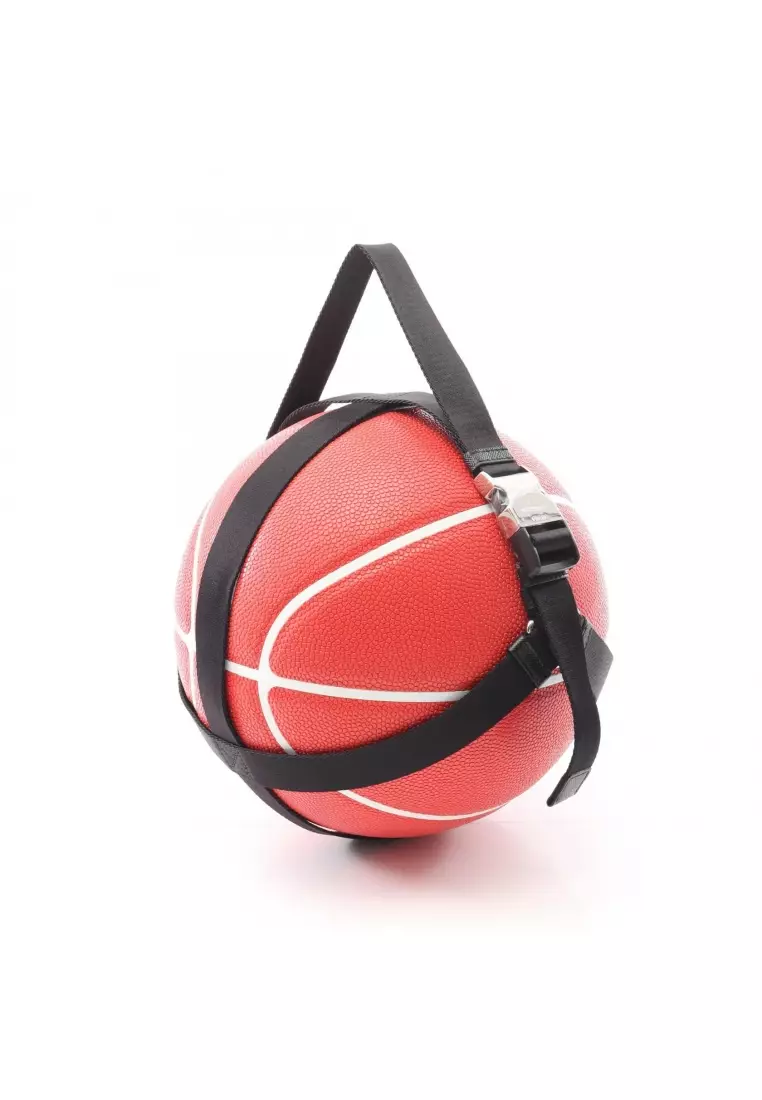 Prada Pre-Loved Prada triangle logo basketball ball rubber Red