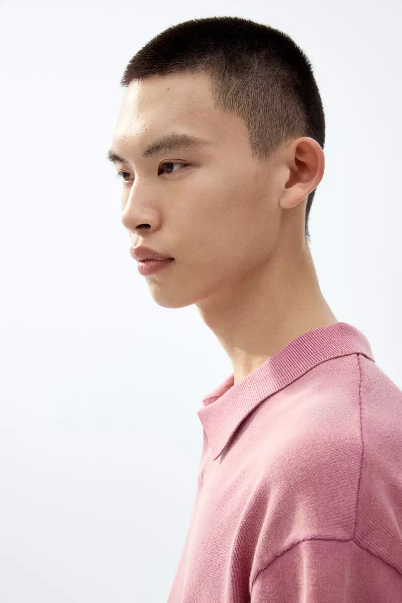 Loose Fit Knitted polo shirt