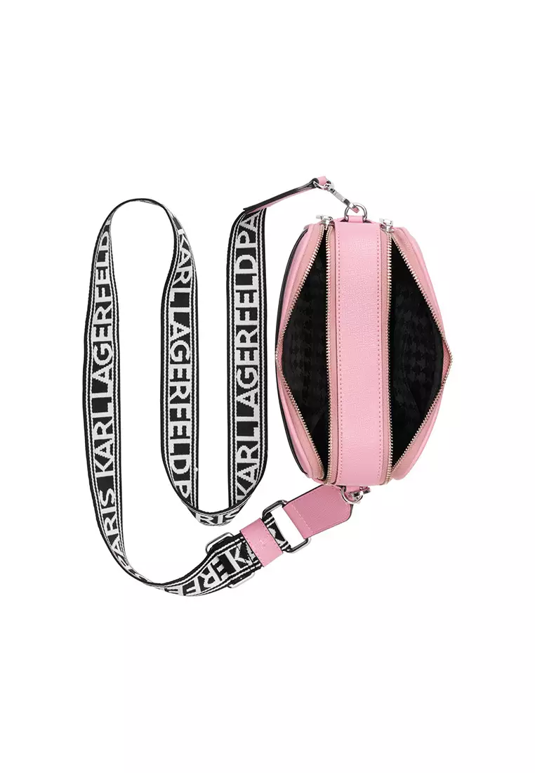 Karl Lagerfeld Maybelle Camera Crossbody Bag - Pink