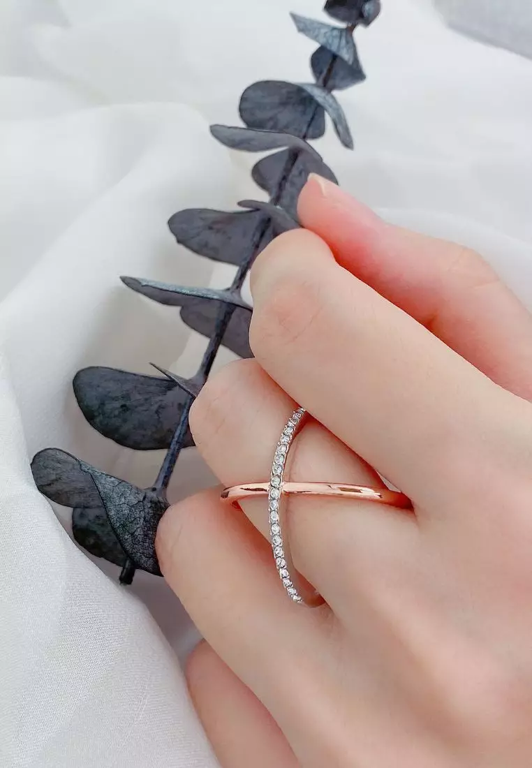 Buy Her Jewellery ON SALES Her Jewellery X Duo Ring with Premium