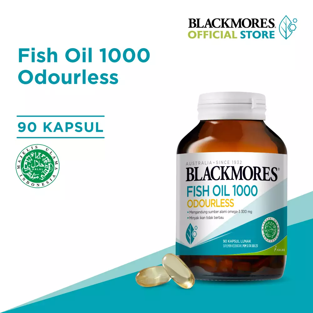 Jual Blackmores Blackmores Odourless Fish Oil 1000 90 Original