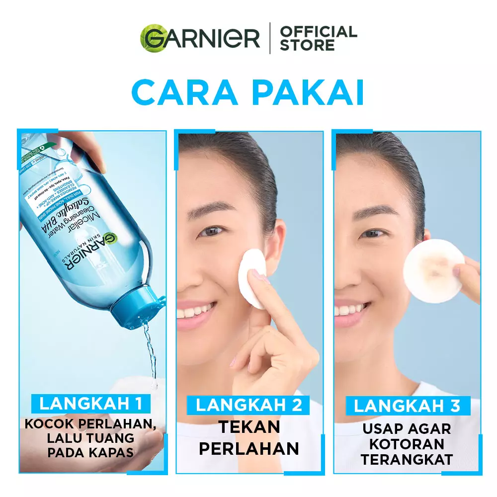 Garnier Micellar Water Salicylic Blue 125ml Twinpack