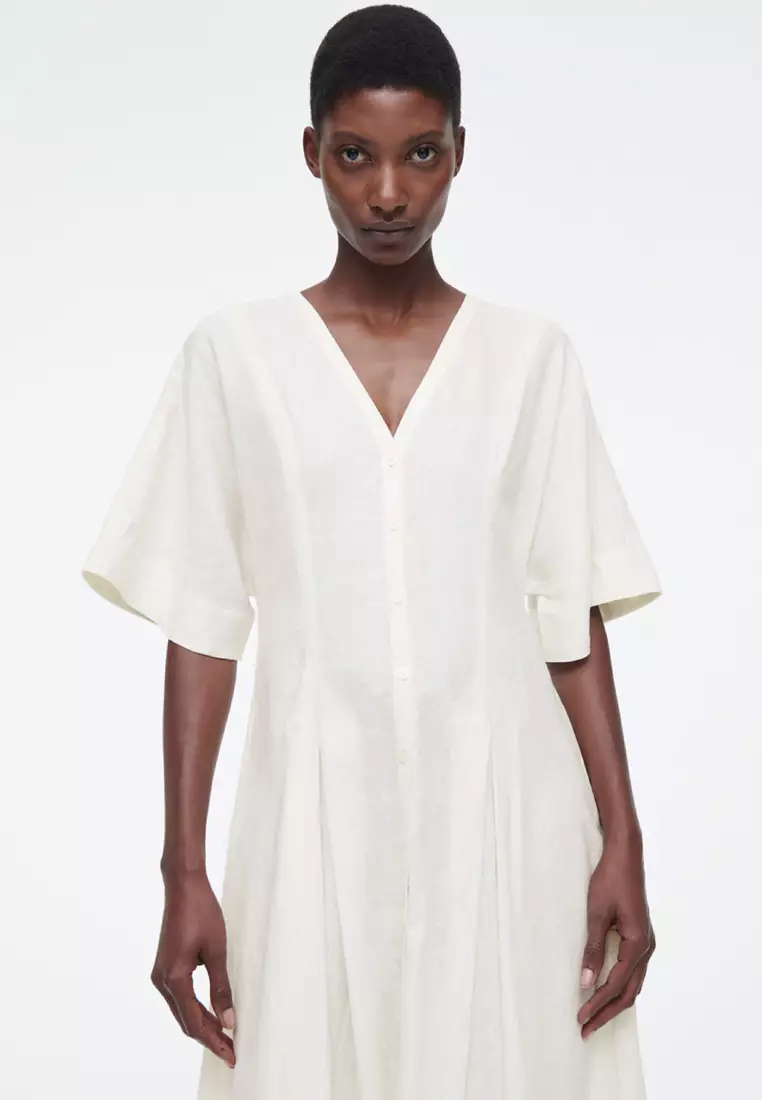 A line midi shirt dress cheap