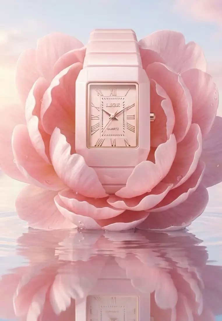 Ladies Ceramic Quartz Watch, 23x31mm, Ceramic Bracelet