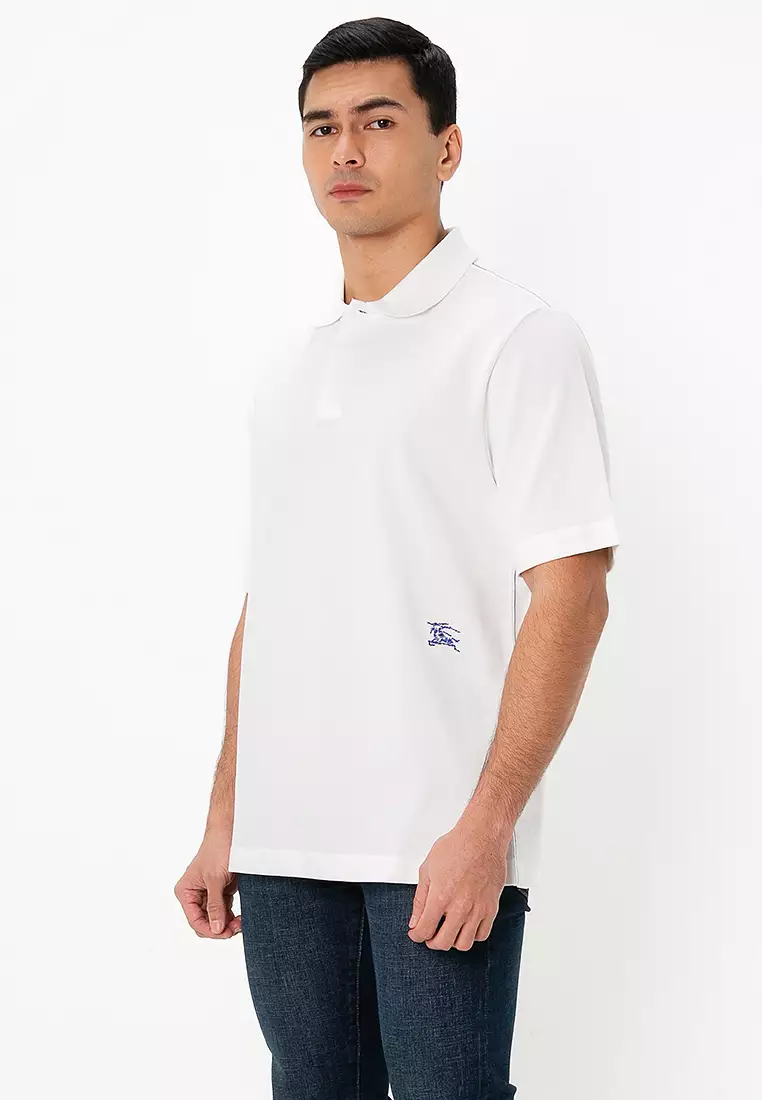 Burberry Logo-Embroidered Polo Shirt (nt) 2025 | Buy