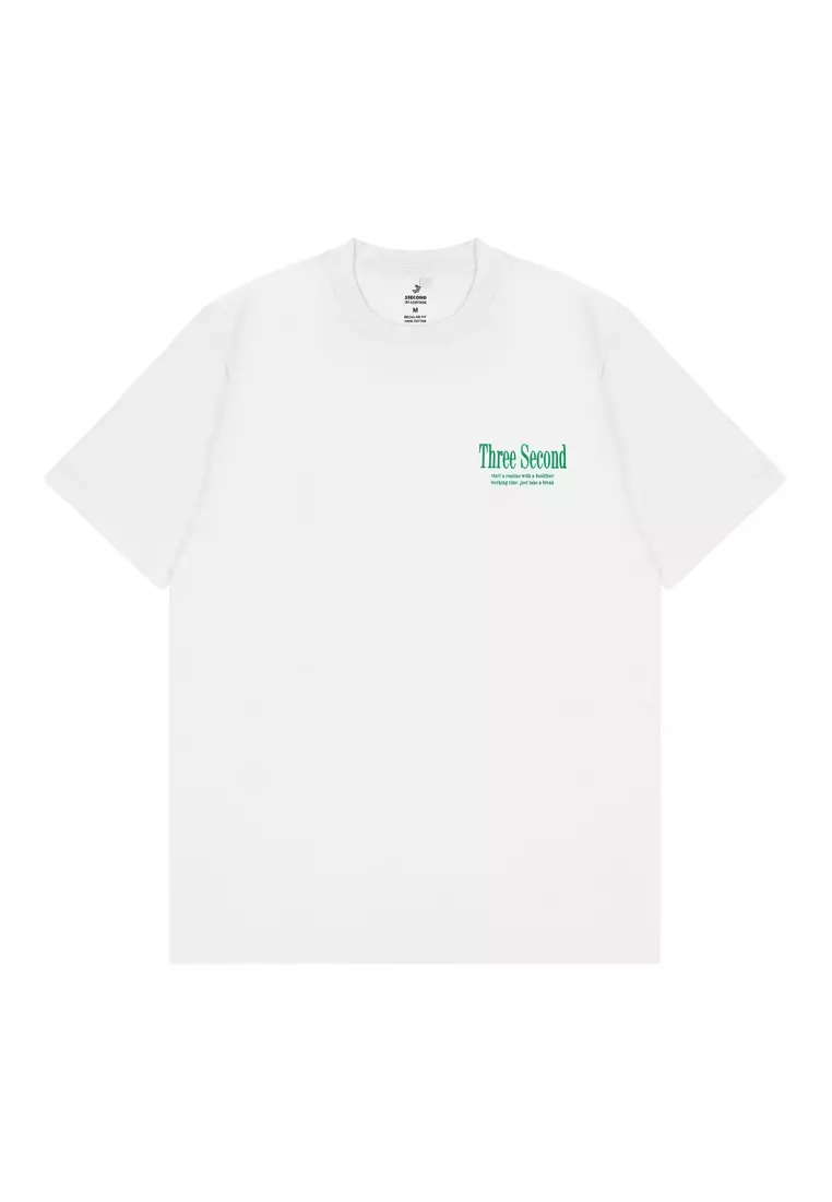 Jual 3SECOND 3Second Men's T-Shirt Short Sleeve Regular Fit Cotton ...