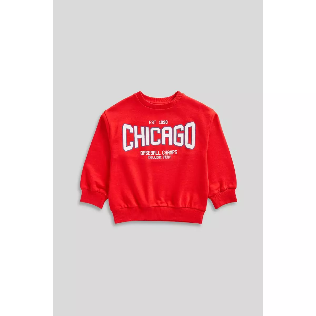 Mothercare Red Chicago Sweat Top - Sweater Anak Laki-laki (Merah)