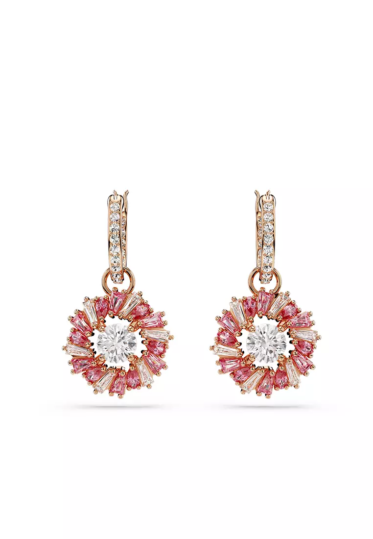 Rose Gold Pink Swarovski Crystal Earrings Buy Swarovski Idyllia
