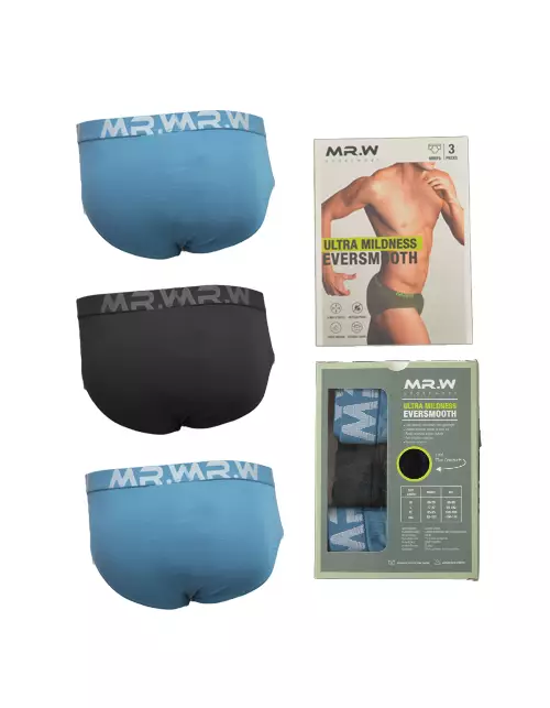 MR. W Mens Briefs 3 Pcs WMP 70009B - Ultra Mildness