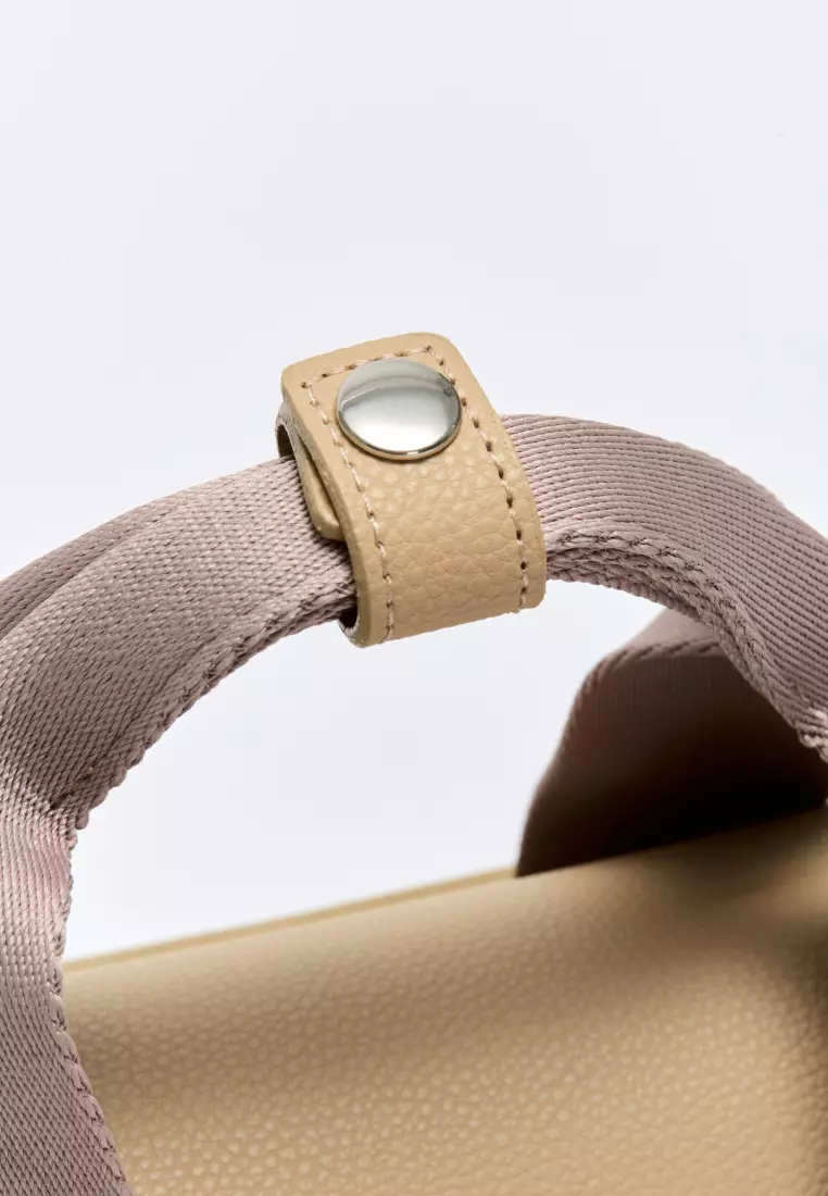 LUDY Vegan Leather Crossbody Bag Sand Beige