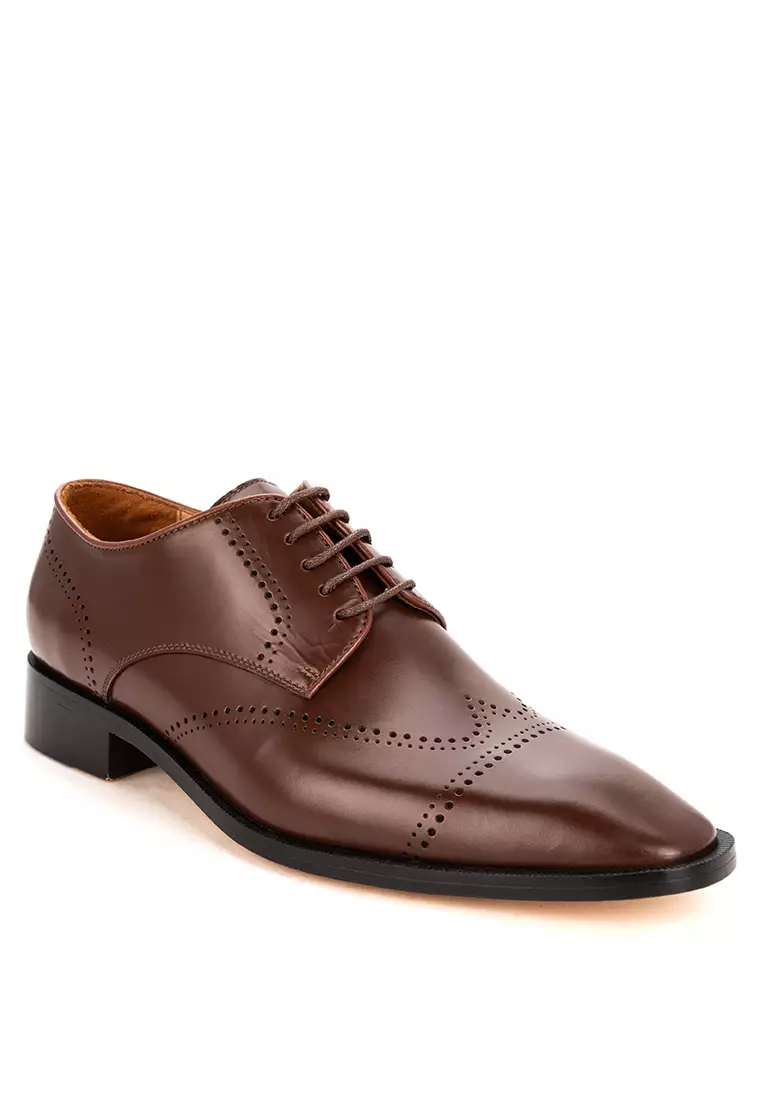 Discount on Bristol Shoes  shoes - SKU: McGuire Brown Derby Shoes