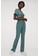 H&M green Pleated jazz trousers 74E41AA7C8DE1EGS_2