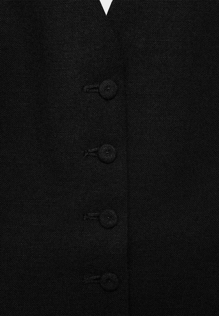 Halter-Neck Peplum Waistcoat