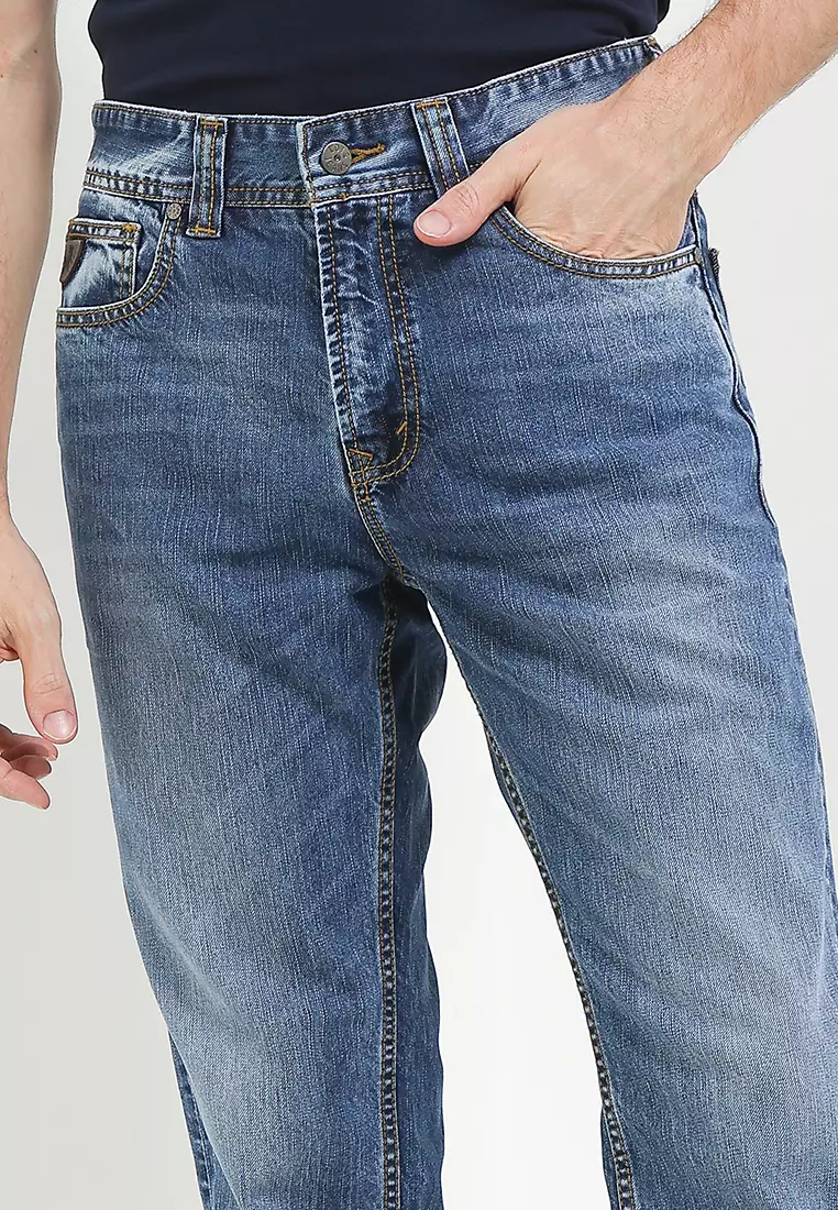 Basic Straight Fit Denim Pants BFS2501D