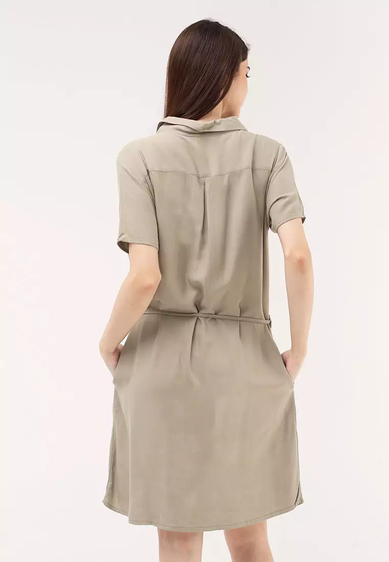 Short Slvs. W/ Collar Dress