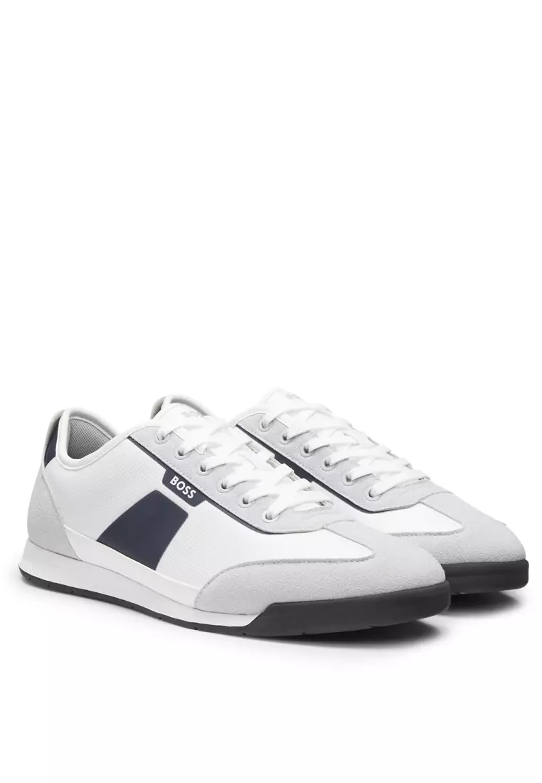 Structured Trims Low Top Trainers - BOSS Mainline