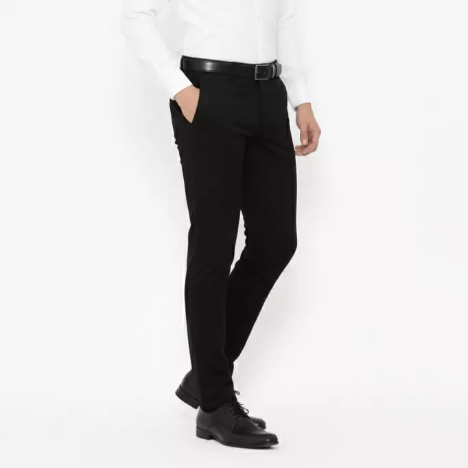 Lawell Celana Chino Panjang Pria Slim Fit - Bawahan Polos Branded Kualitas Premium | Nyaman untuk Kerja & Kasual | Warna Black