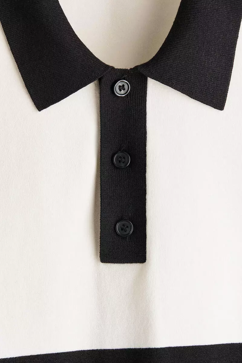 Loose Fit Knitted polo shirt