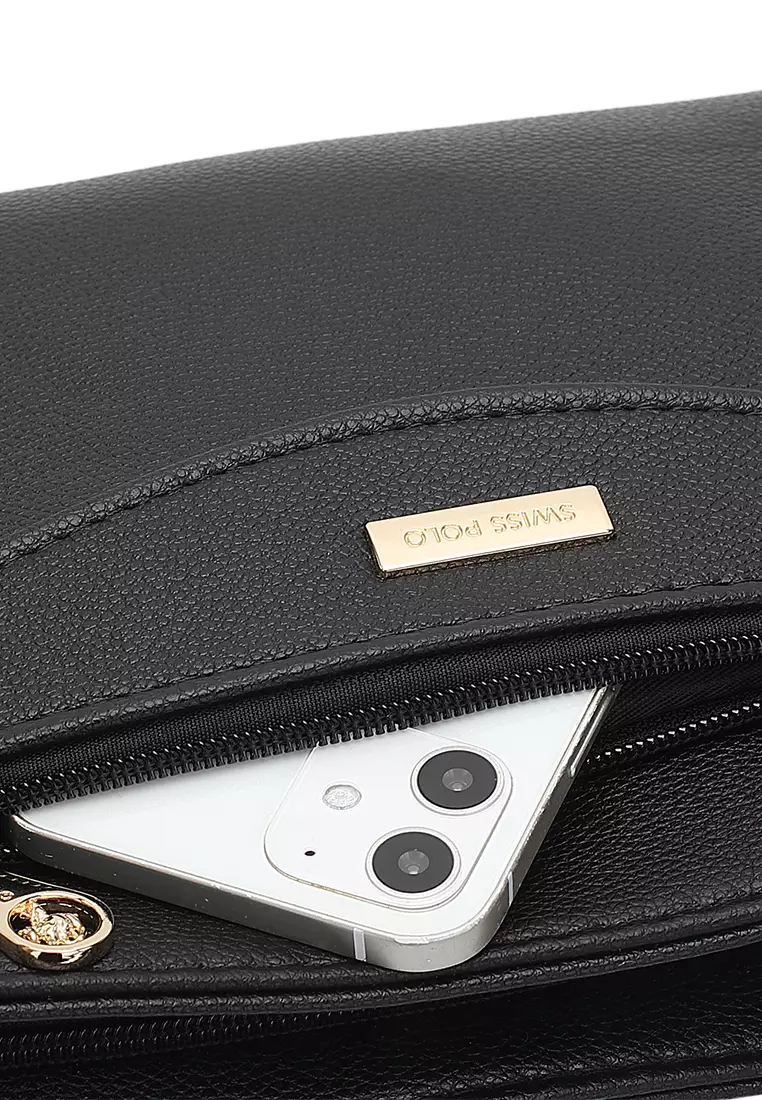 Women's Sling Bag / Crossbody Bag - Black