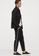 H&M black Trousers Slim Fit 2B49BAAEFCC355GS_4
