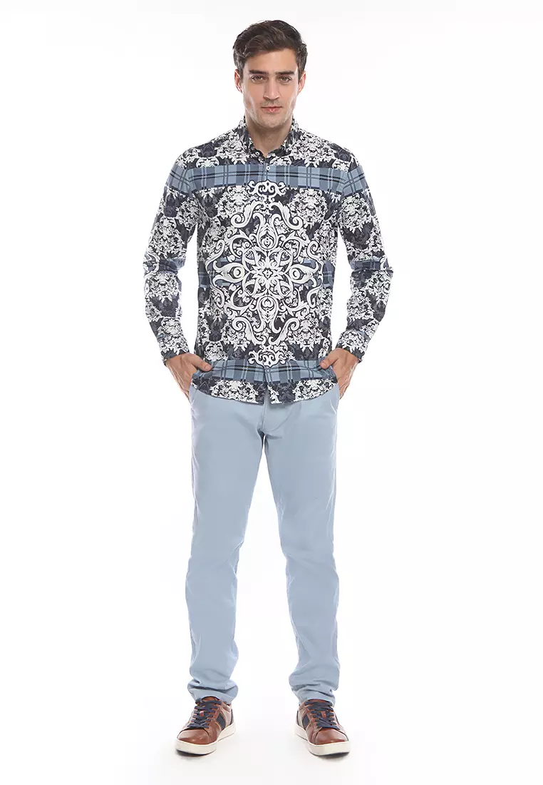 PANAMA-GREY LS Shirt