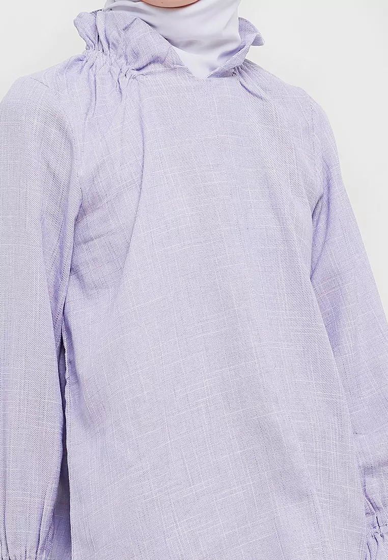 MFMW Chauhan Blouse Ungu motif