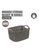 HOUZE HOUZE - Braided Storage Basket with Handle (Medium: 29x22.5x16.5cm) - Coffee A9661HL47D1593GS_2