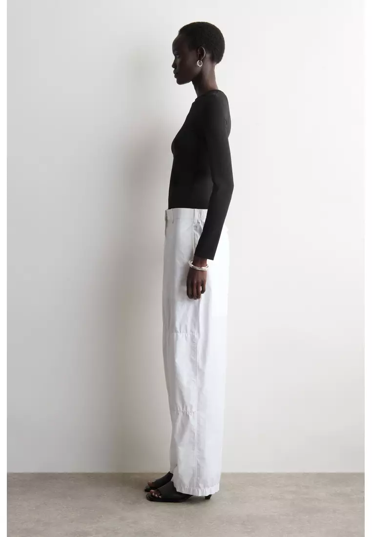 INTERLOCK JERSEY LONG-SLEEVED TOP