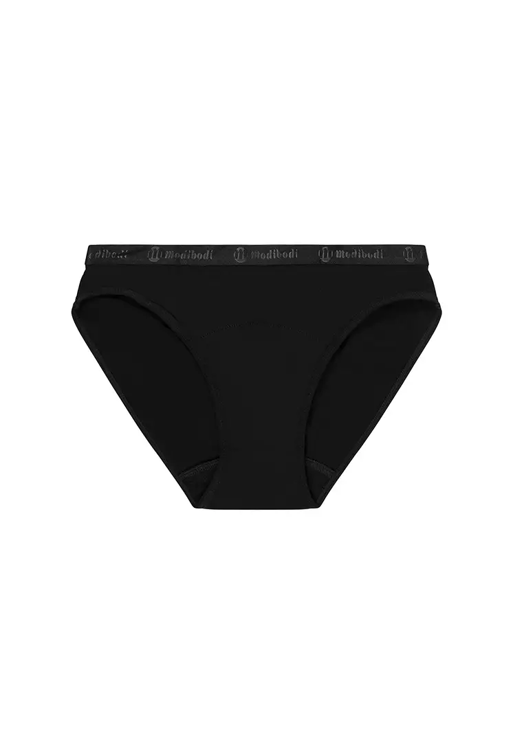 Modibodi Period Underwear Classic Bikini Light-Moderate Black