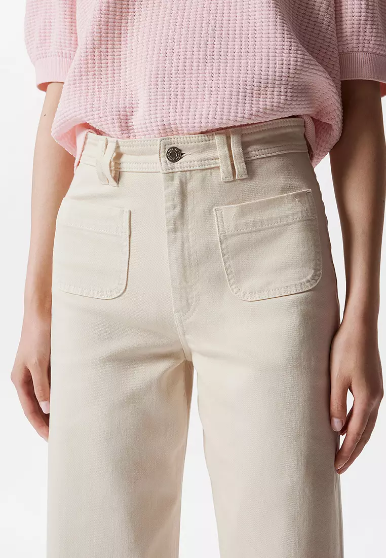 High-Waist Bootcut Jeans