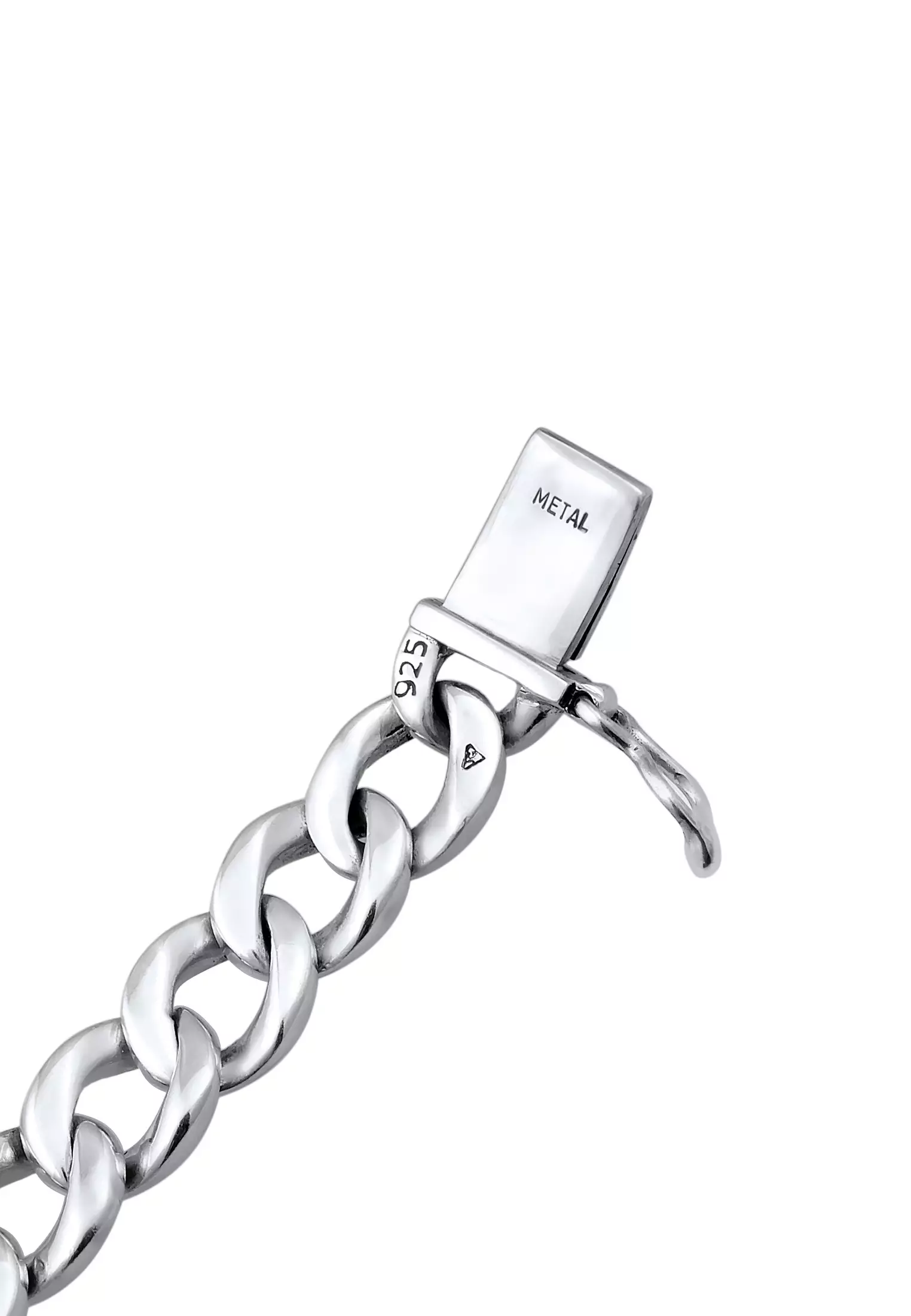 Bracelet Men Curb Chain Box Clasp
