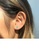 Glamorousky silver Simple and Sophisticated Plated Gold Geometric Round Imitation Turquoise Stud Earrings 45573AC7665EE8GS_4