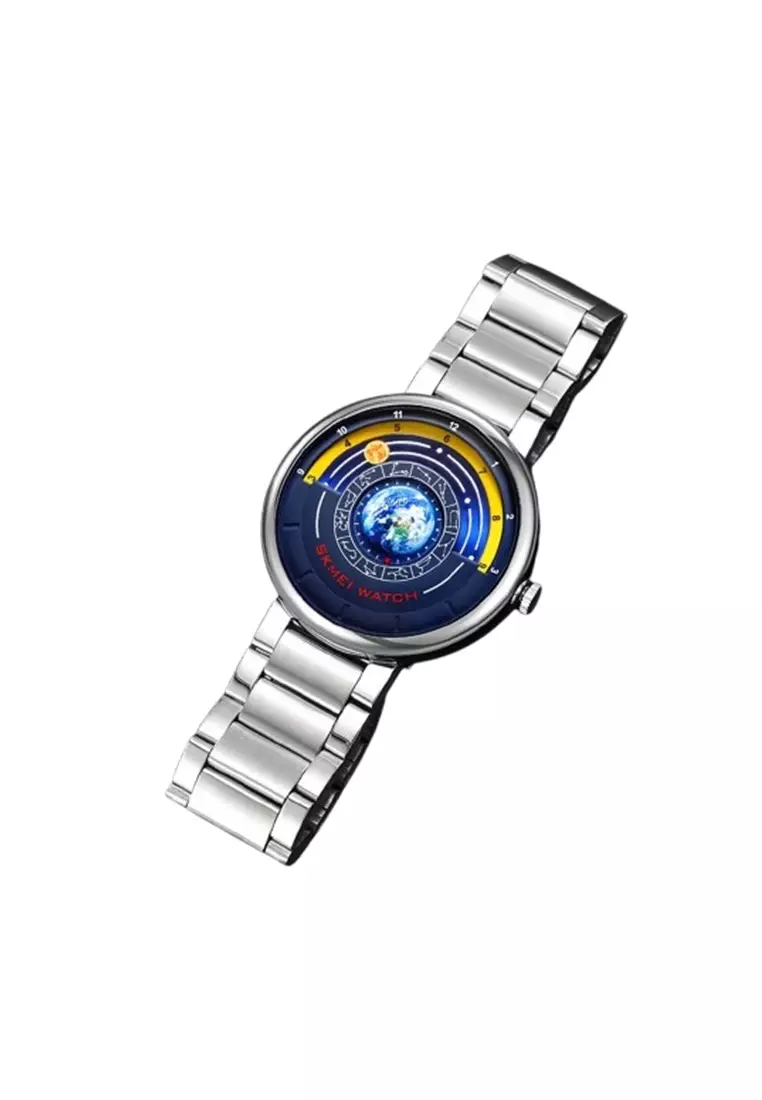 Jam Tangan Analog Pria 2361 Water Resist Stainless Steel ORIGINAL - Silver