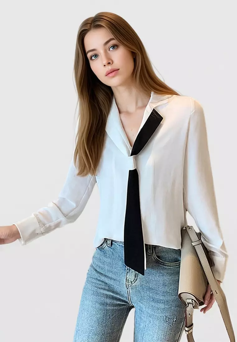 Color Block Blouse