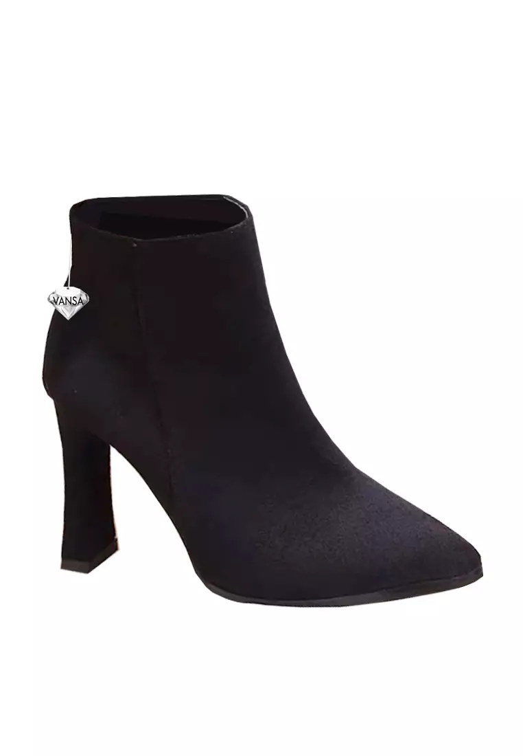 Discount on Twenty Eight Shoes  shoes - SKU: VANSA Fashionable Synthetic Suede Pointed Toe Boots VSW-B-9203-8