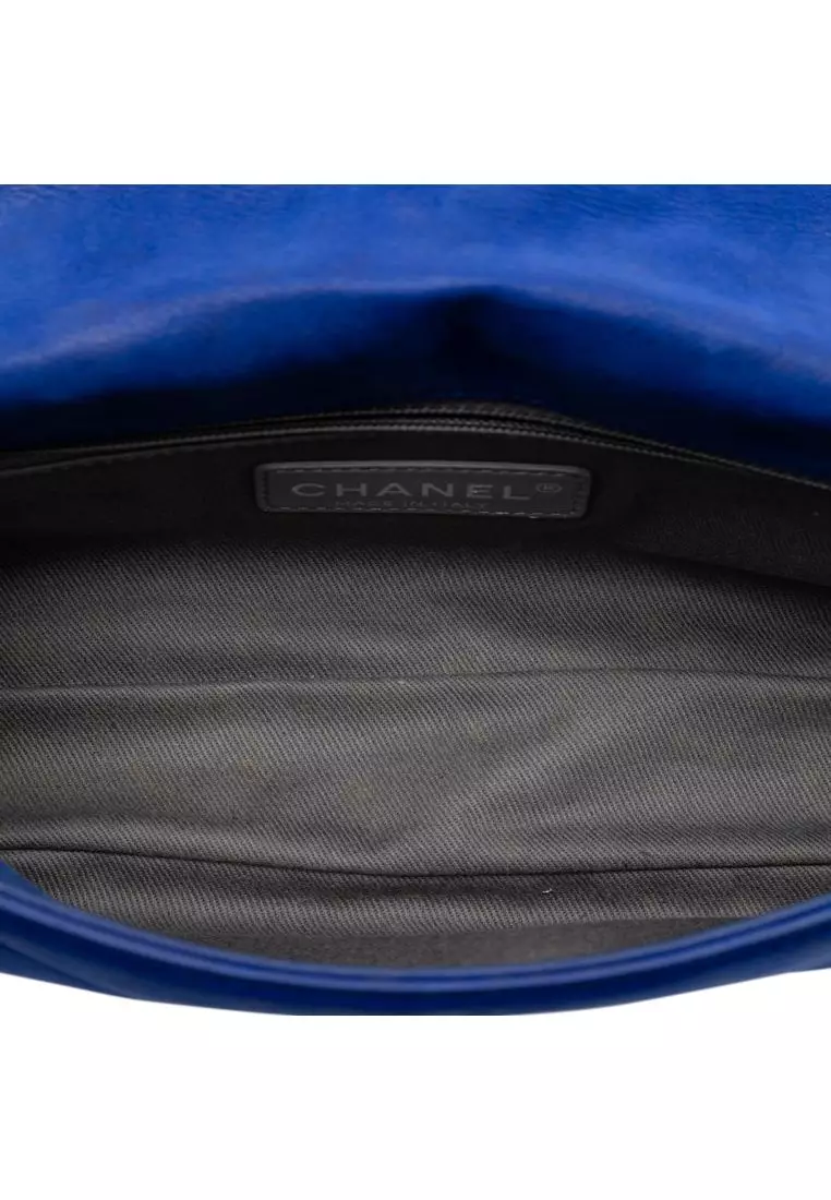 Pre-Loved Chanel Small Iridescent Calfskin Diamond Stitch Chain Flap