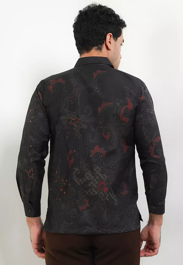 Danumaya Kemeja Batik Exclusive Premium Pria Casual Modern Lengan Panjang